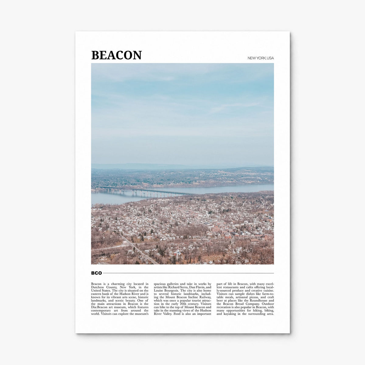 Beacon Travel Poster, print only (unframed)