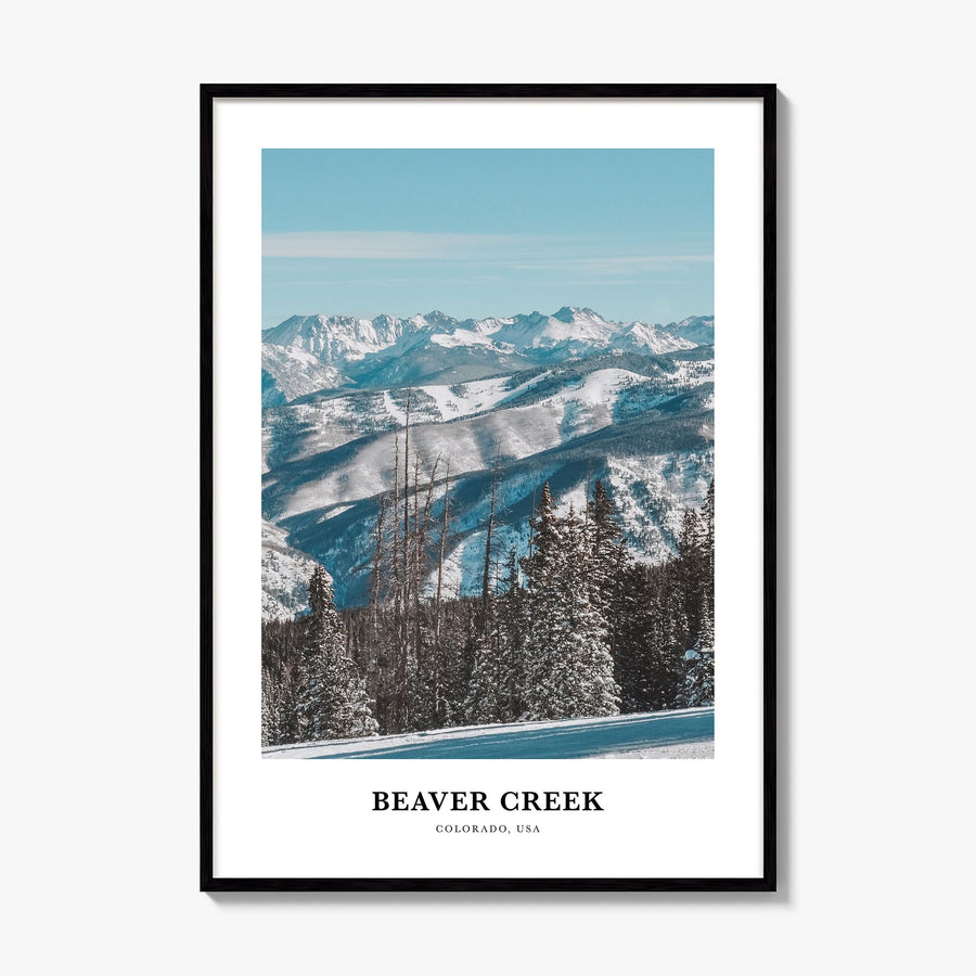 Beaver Creek Classic Poster, framed poster mockup