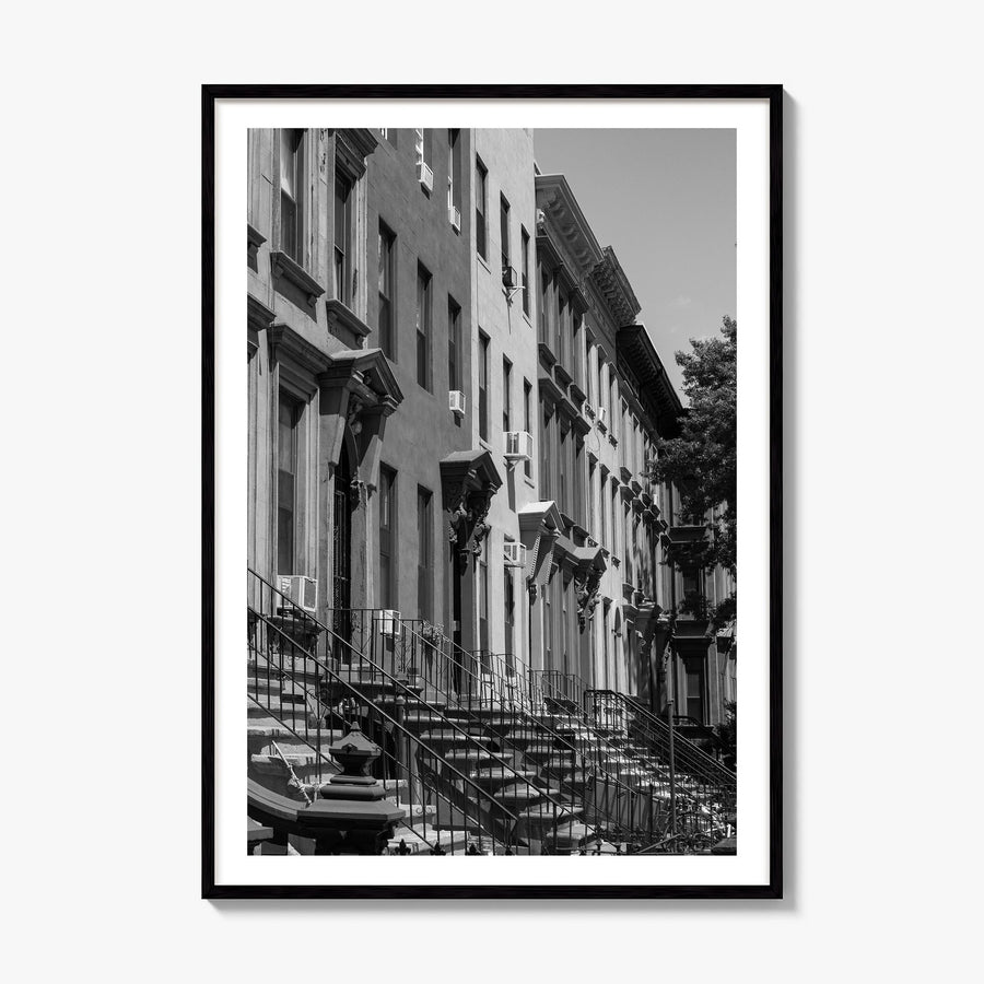 Bedford-Stuyvesant Photo Poster, framed poster mockup, white border