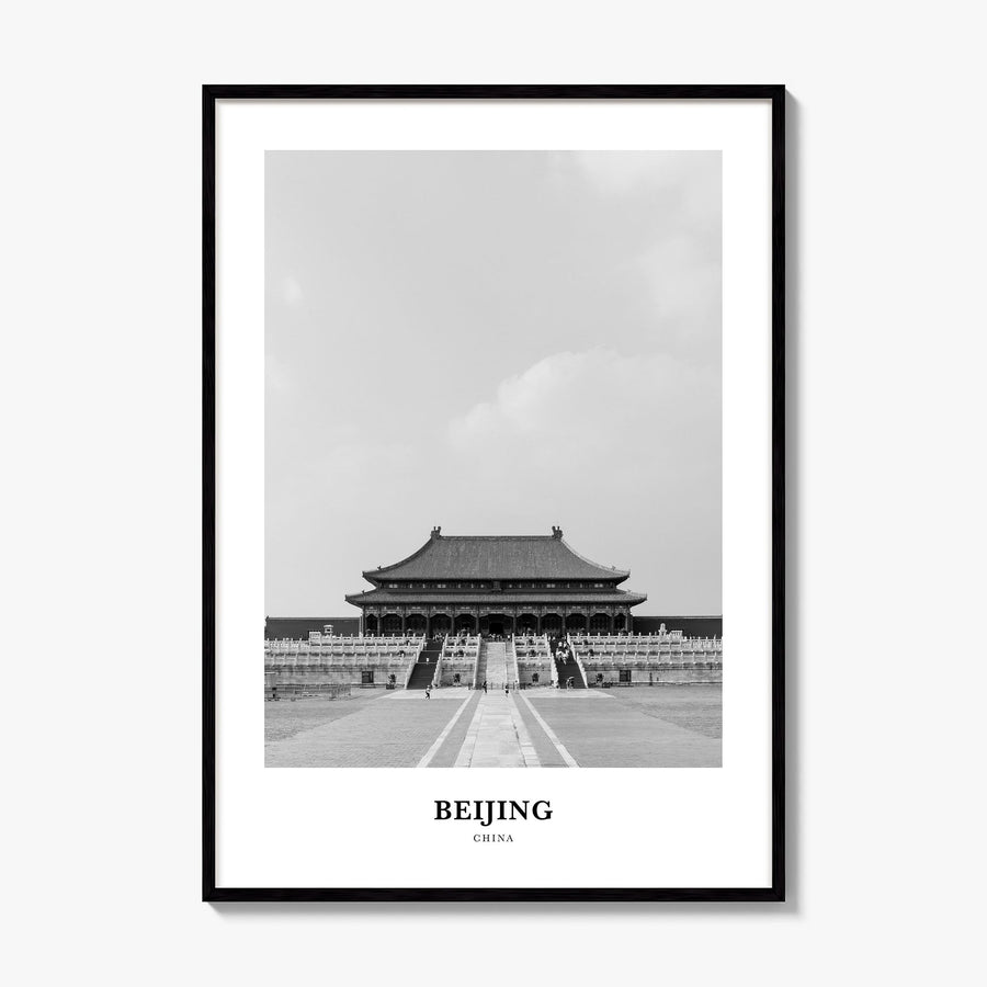Beijing Classic No 2 Poster, framed poster mockup