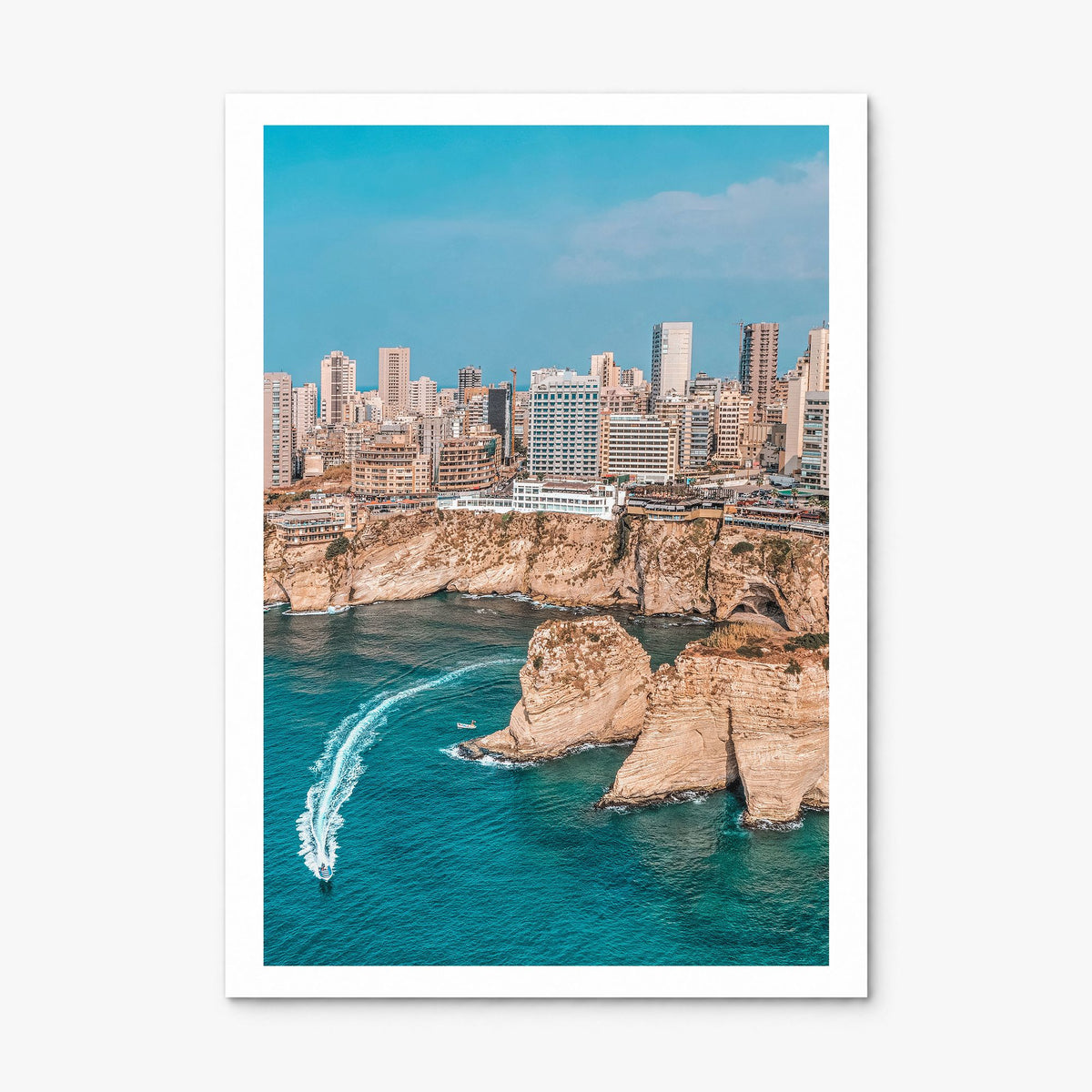 Beirut Photo Poster, print only (unframed), white border