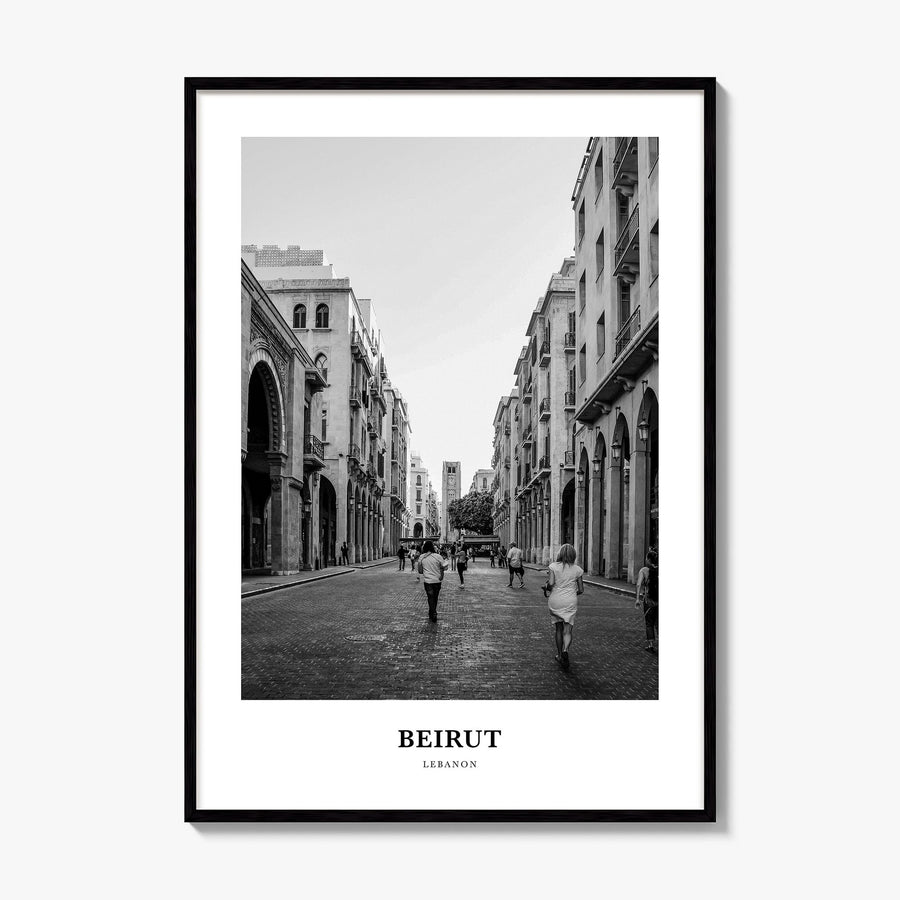 Beirut Classic No 3 Poster, framed poster mockup