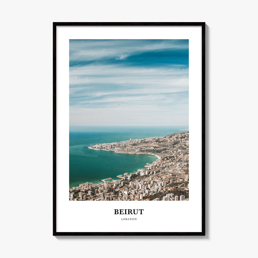 Beirut Classic Poster, framed poster mockup