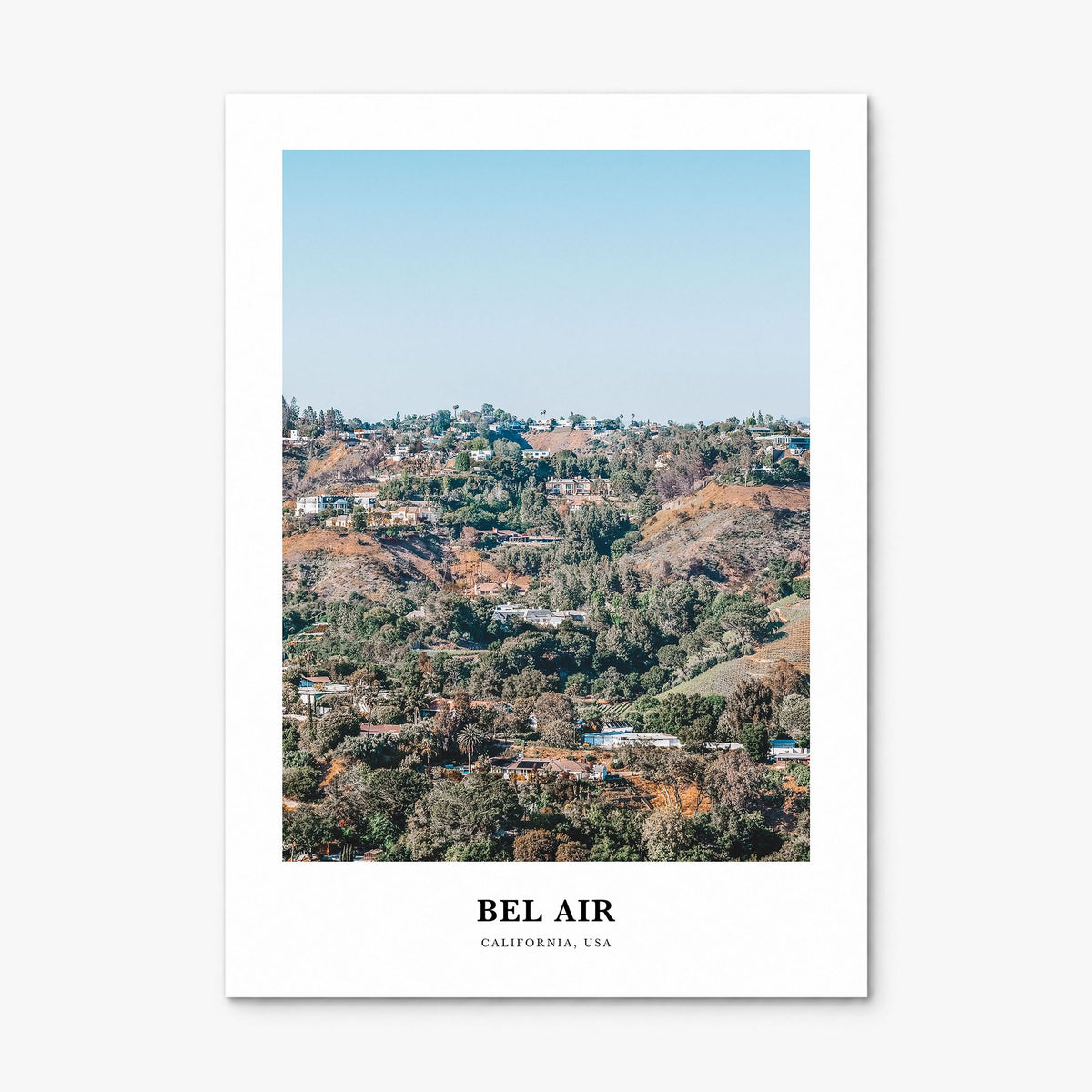 Bel Air Classic Poster, print only (unframed)