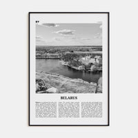 Belarus Poster None / 8x12 in Nbourhood Travel B&W Poster