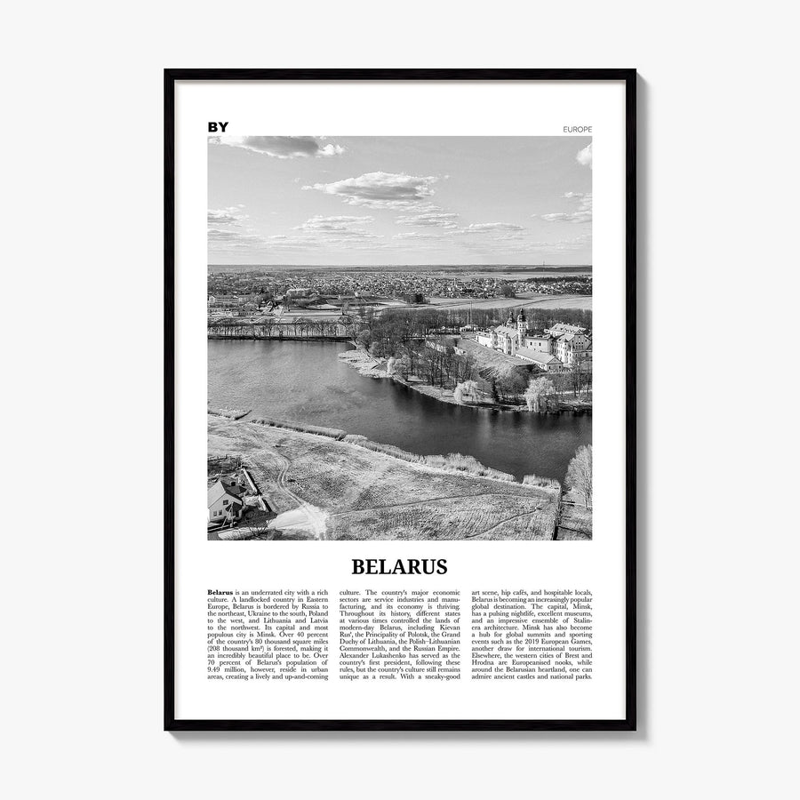 Belarus Newspaper Poster, framed poster mockup