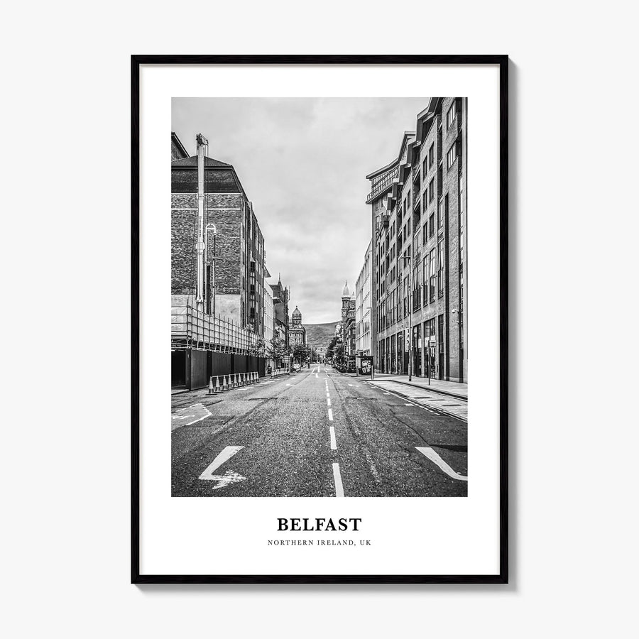 Belfast Classic Poster, framed poster mockup