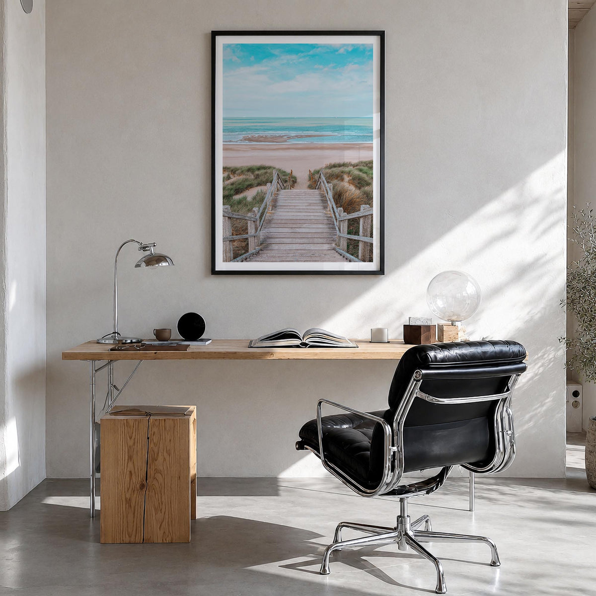 Belgium colorful photo poster of Europe – vertical wall art in black wood frame with white border, hanging on wall