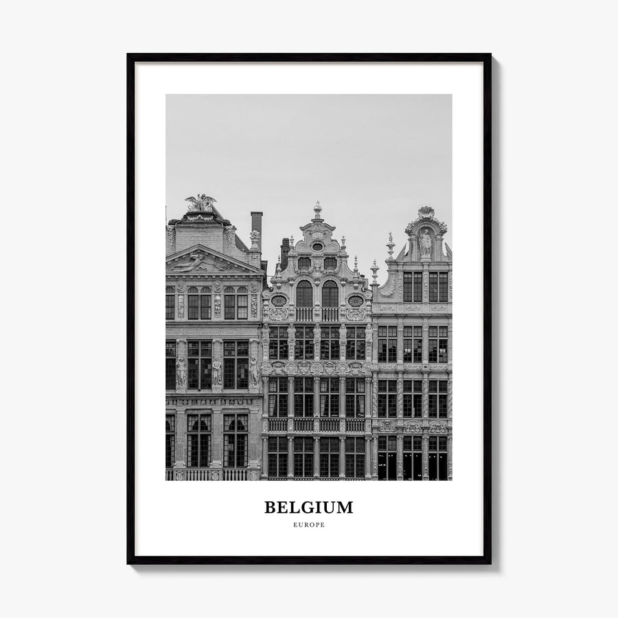Belgium Classic No 1 Poster, framed poster mockup
