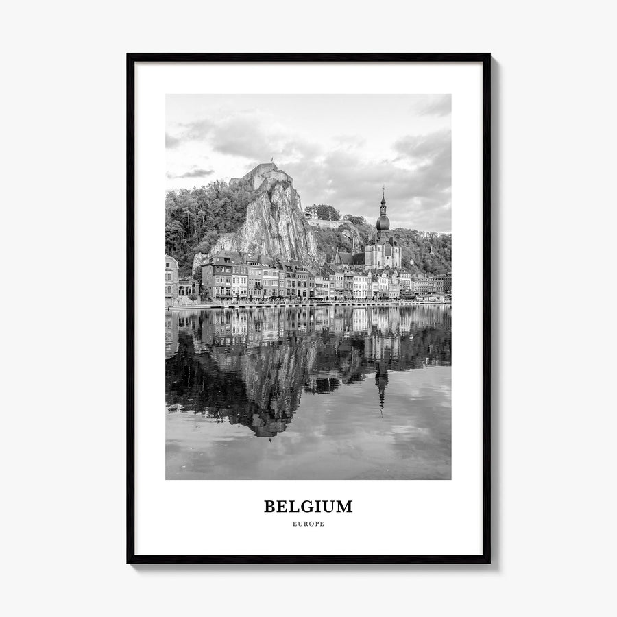 Belgium Classic No 2 Poster, framed poster mockup