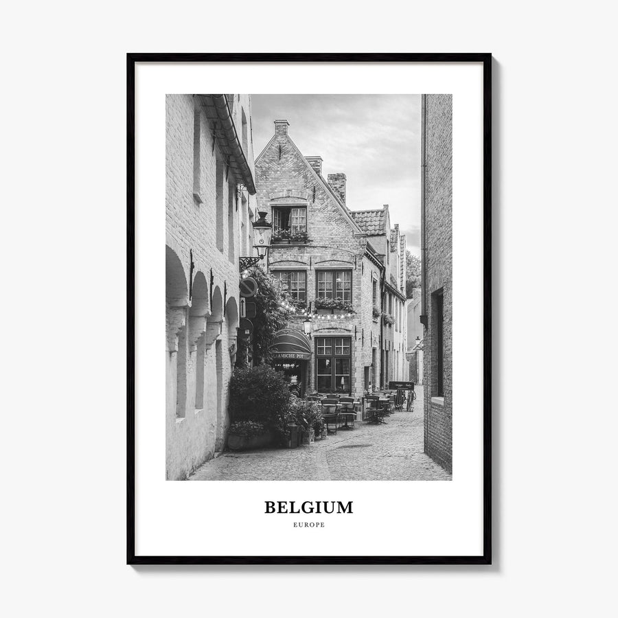 Belgium Classic No 4 Poster, framed poster mockup