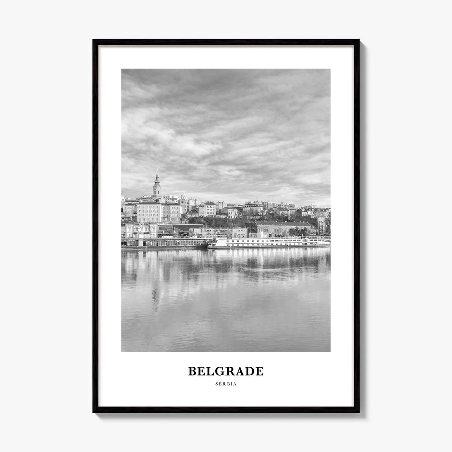 Belgrade Classic Poster, framed poster mockup