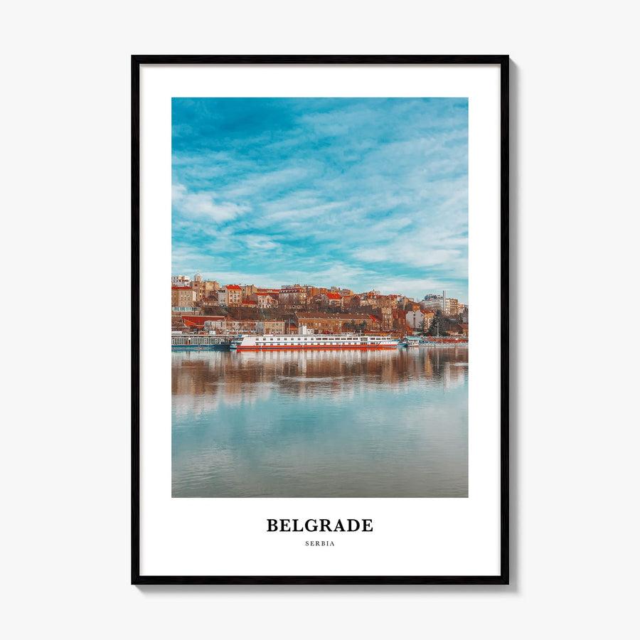 Belgrade Classic Poster, framed poster mockup