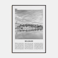 Belgrade Poster None / 8x12 in Nbourhood Travel B&W Poster