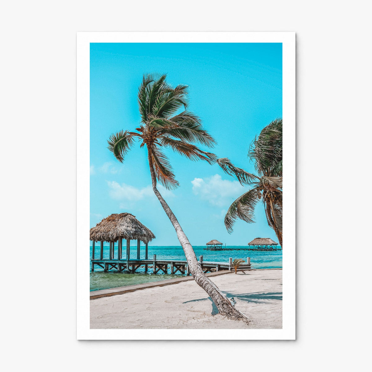 Belize Photo Poster, print only (unframed), white border