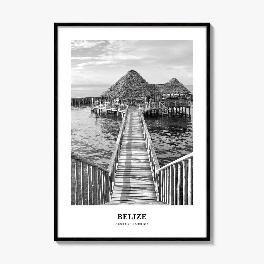 Belize Classic Poster, framed poster mockup