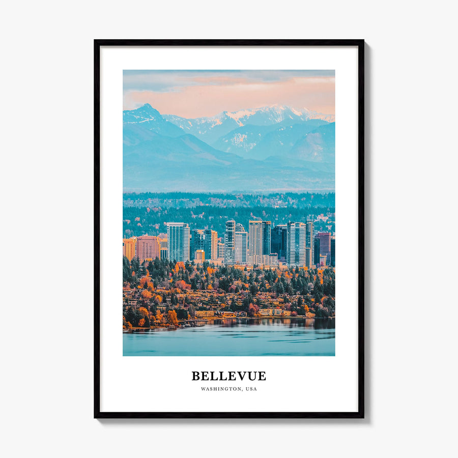Bellevue Classic Poster, framed poster mockup