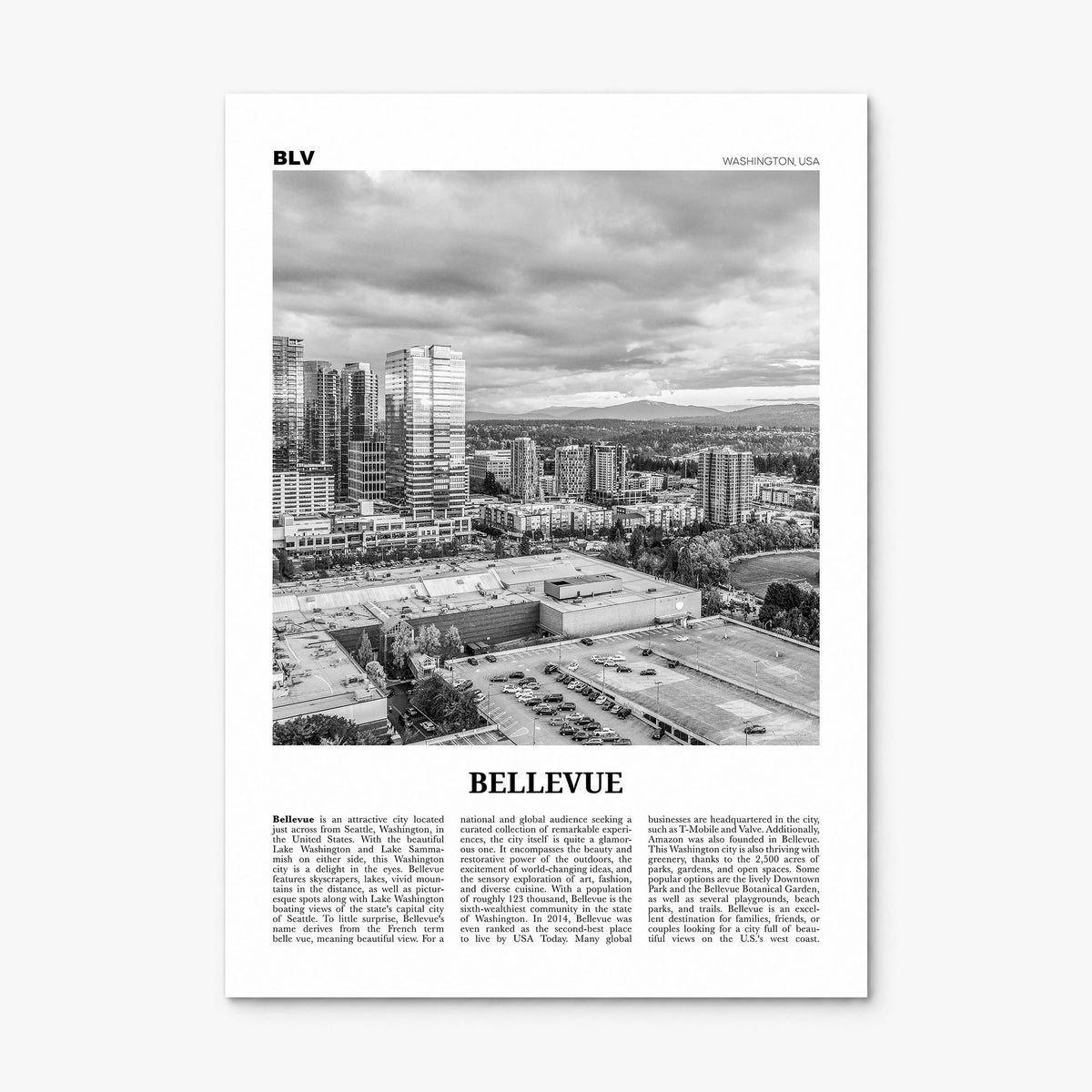 Bellevue Newspaper No 2 Poster, print only (unframed)