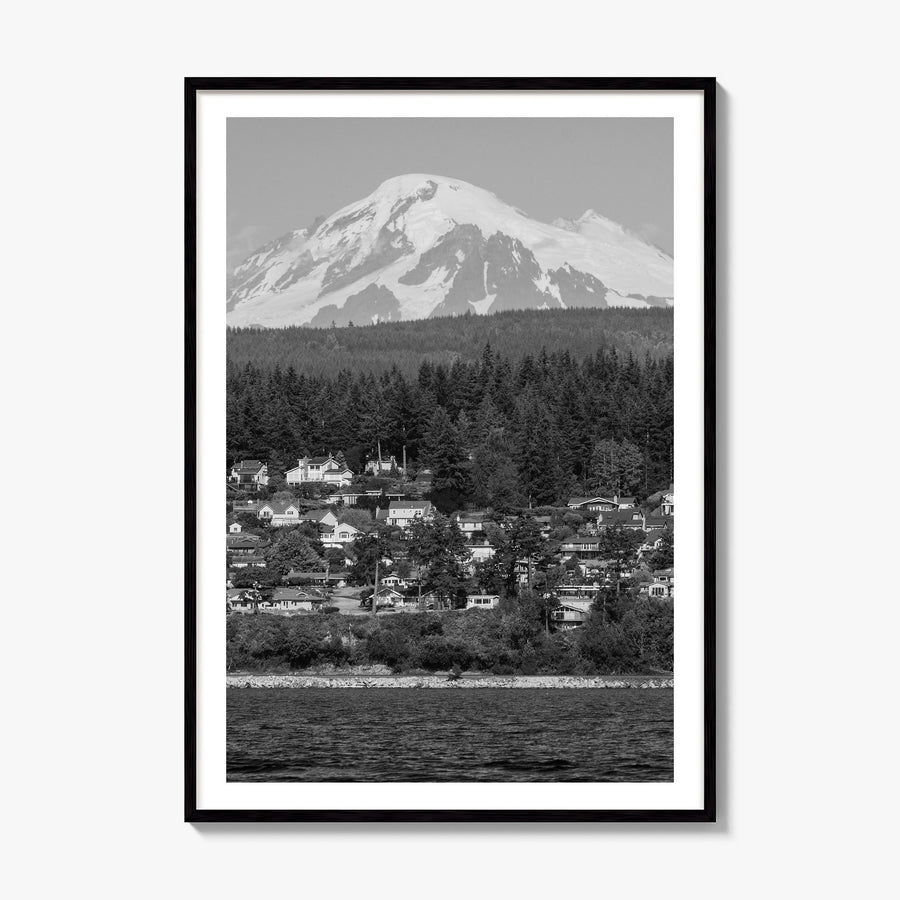 Bellingham Photo Poster, framed poster mockup, white border