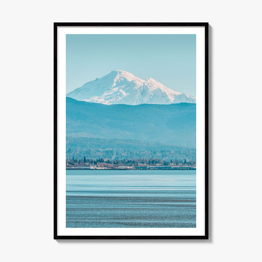 Bellingham Photo Poster, framed poster mockup, white border