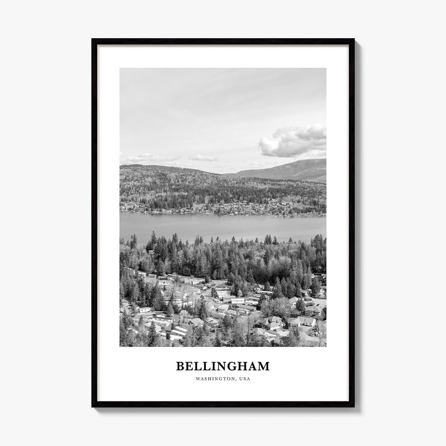 Bellingham Classic Poster, framed poster mockup