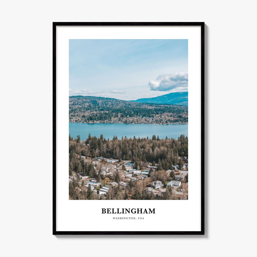 Bellingham Classic Poster, framed poster mockup