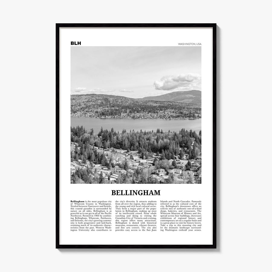 Bellingham Newspaper Poster, framed poster mockup