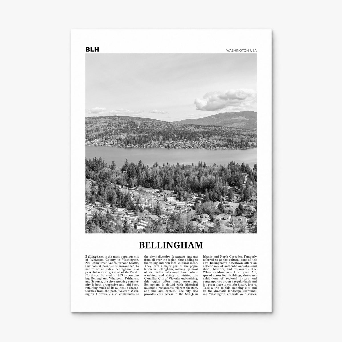 Bellingham Newspaper Poster, print only (unframed)