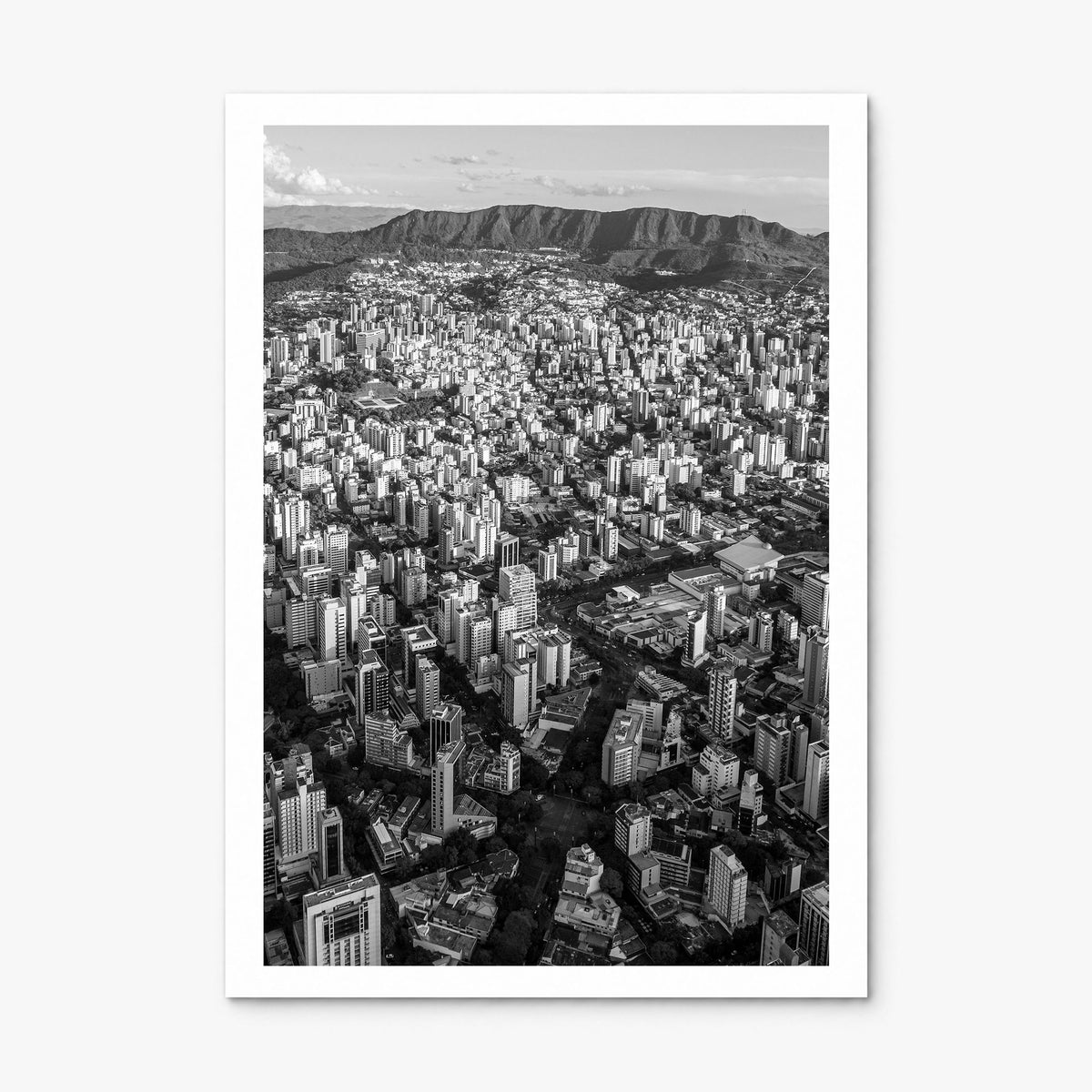Belo Horizonte Photo Poster, print only (unframed), white border