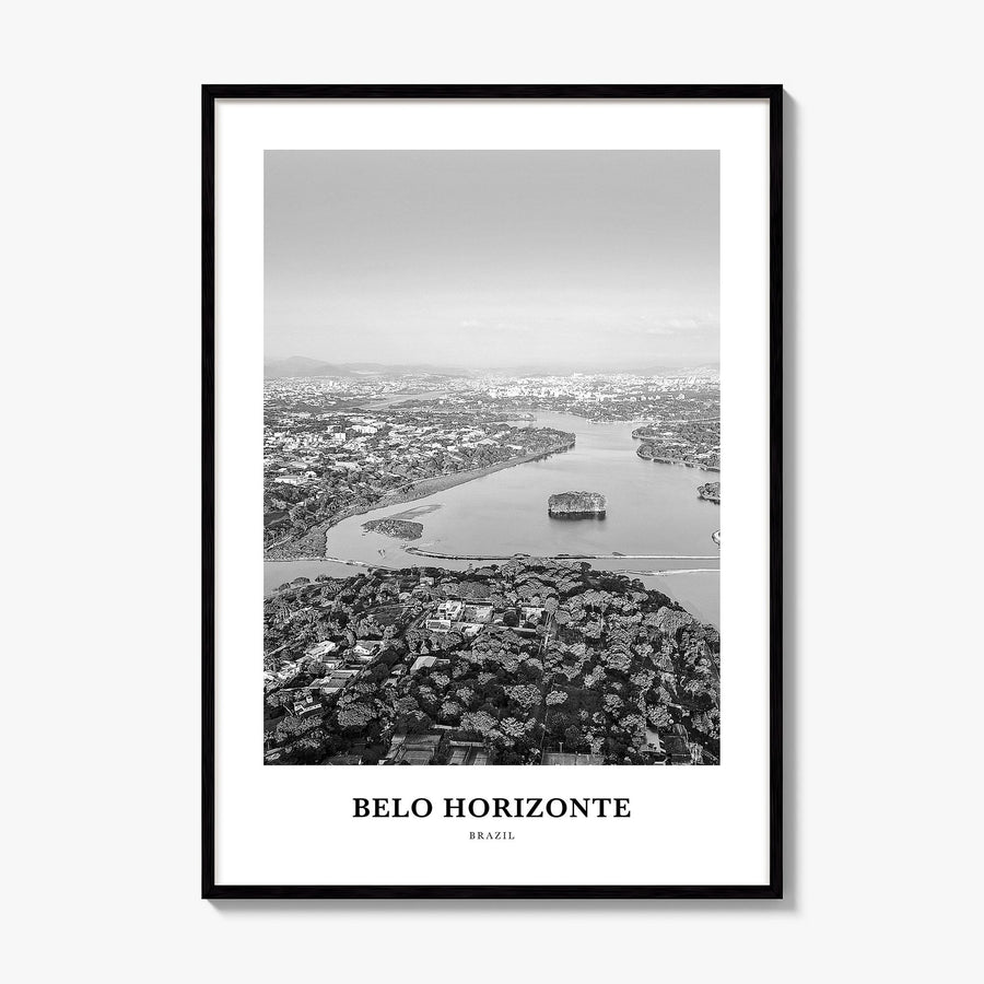Belo Horizonte Classic Poster, framed poster mockup