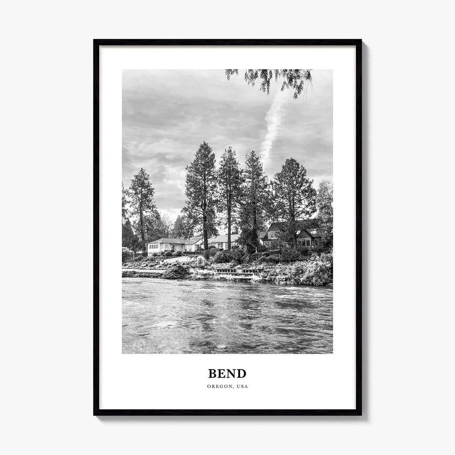 Bend Classic Poster, framed poster mockup