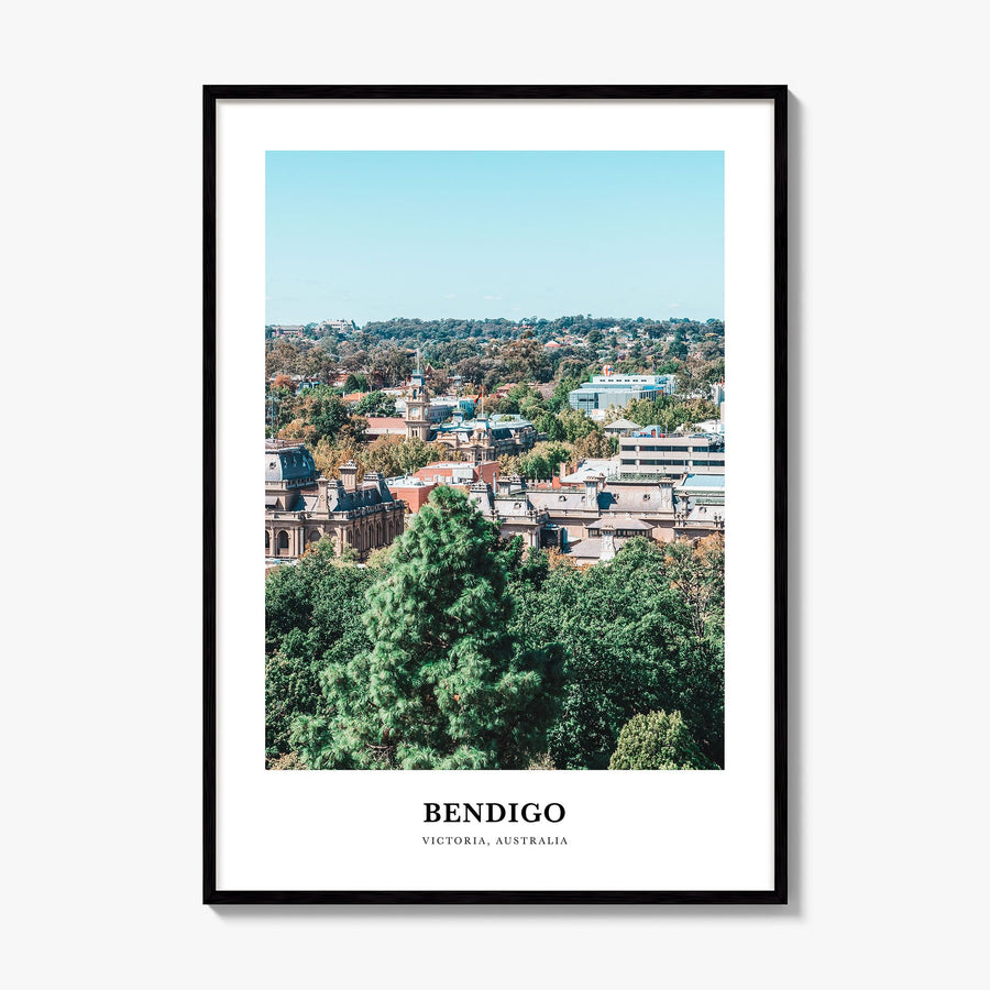 Bendigo Classic Poster, framed poster mockup