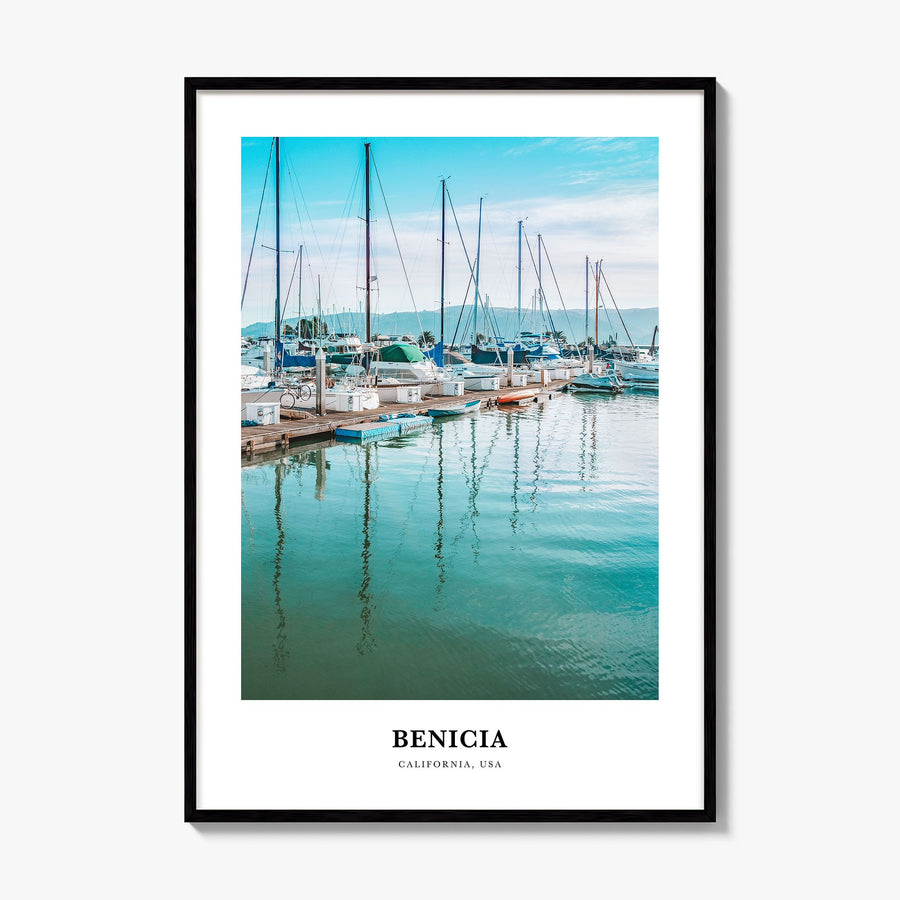 Benicia Classic Poster, framed poster mockup