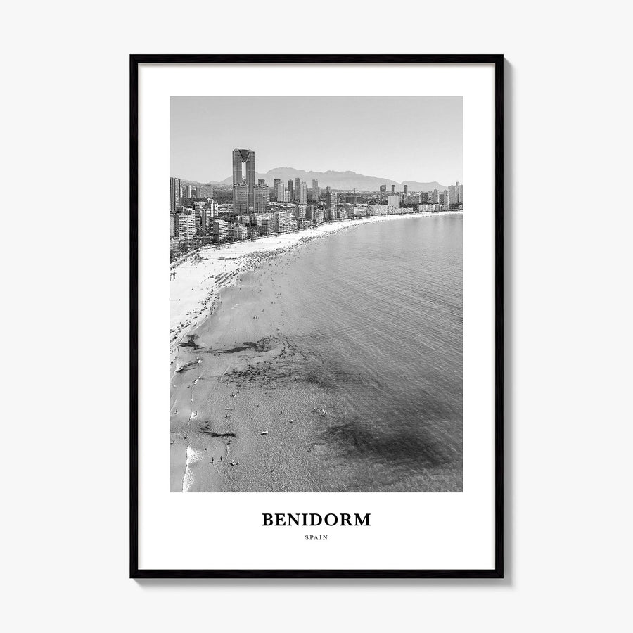 Benidorm Classic Poster, framed poster mockup
