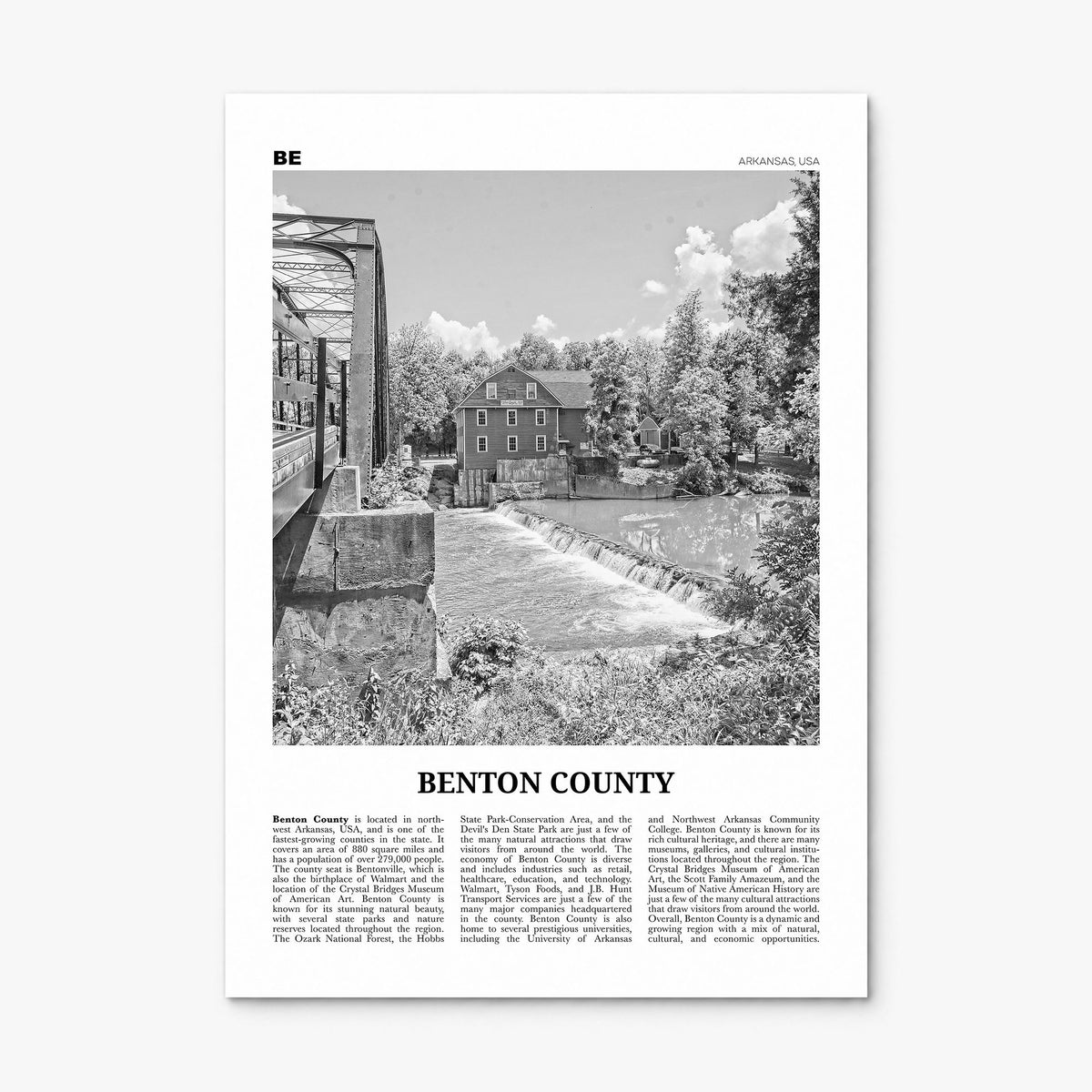Benton County Newspaper Poster, print only (unframed)