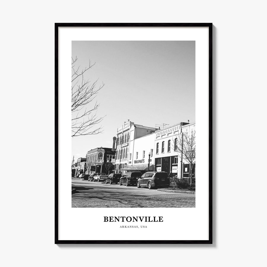 Bentonville Classic Poster, framed poster mockup