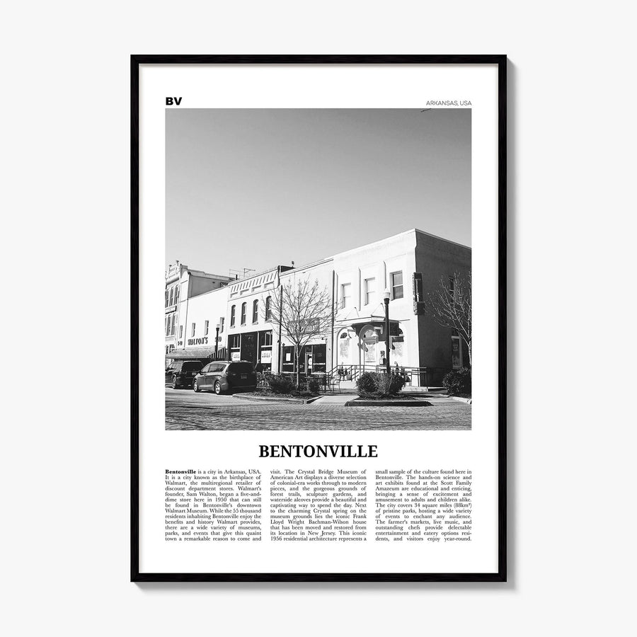 Bentonville Newspaper Poster, framed poster mockup