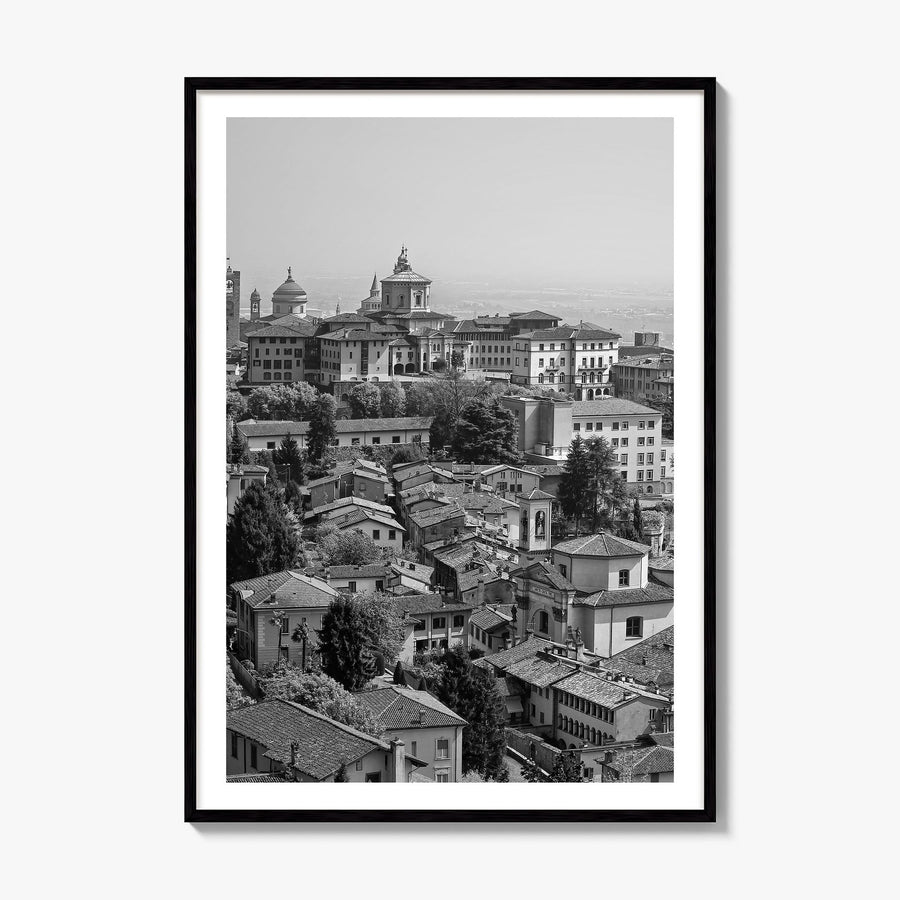 Bergamo Photo Poster, framed poster mockup, white border
