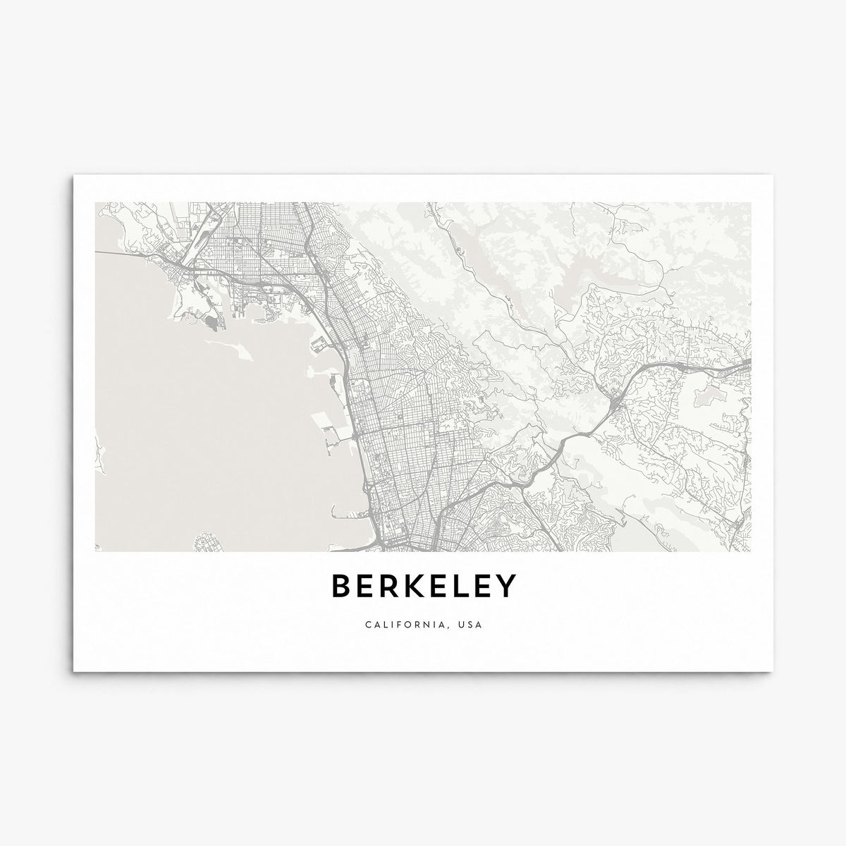 Berkeley Map Poster, print only (unframed)
