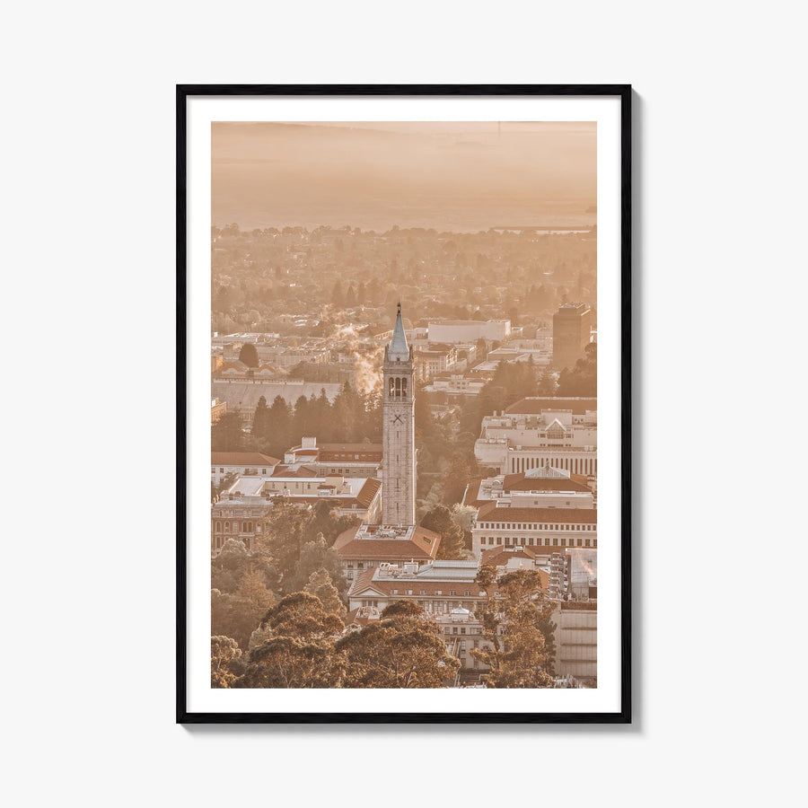 Berkeley no. 1 colorful photo poster of California, USA – vertical wall art, unframed print shown in interior mockup