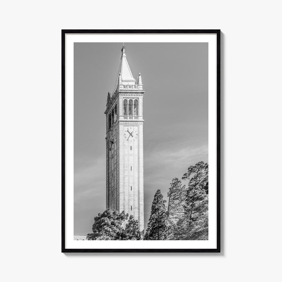 Berkeley no. 3 black & white photo poster of California, USA – vertical wall art, unframed print shown in interior mockup