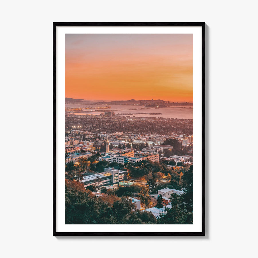 Berkeley Photo No 2 Poster, framed poster mockup, white border
