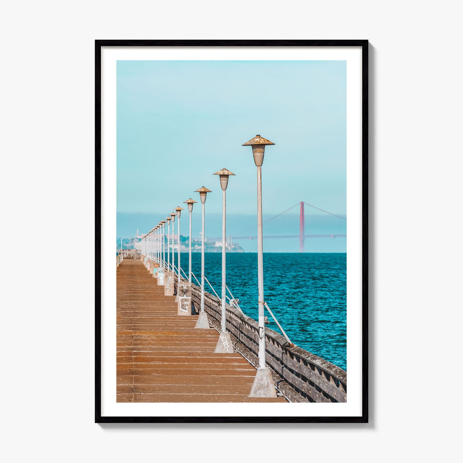 Berkeley Photo No 3 Poster, framed poster mockup, white border