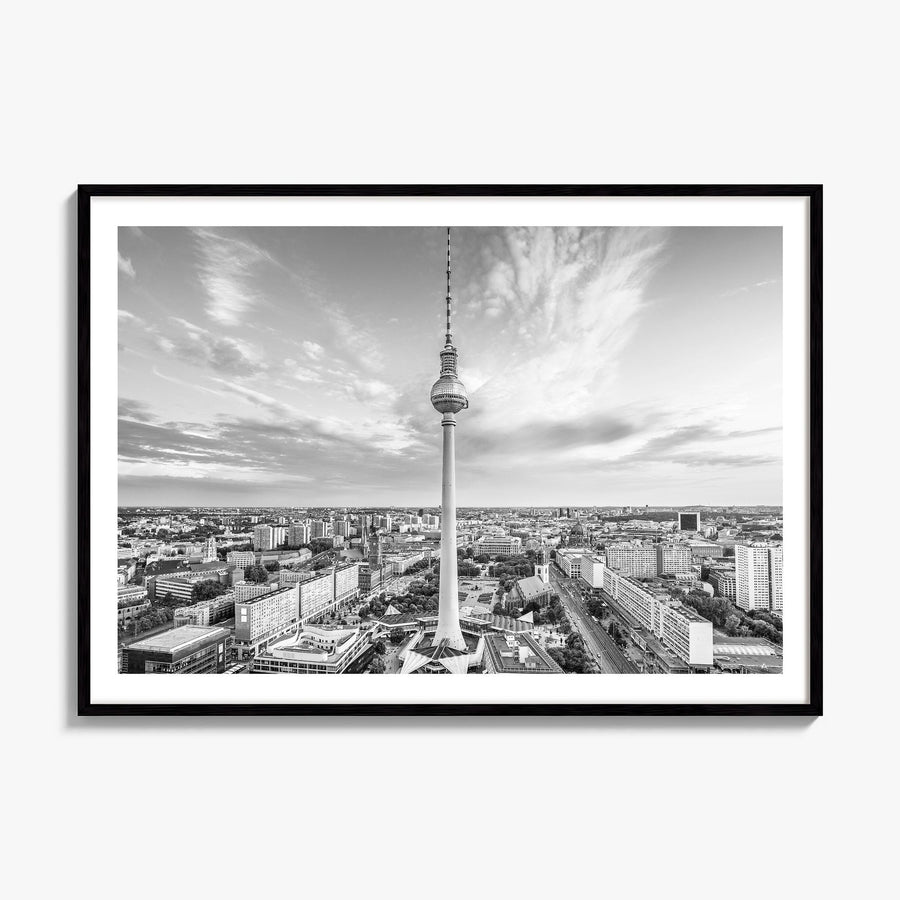Berlin Photo Poster, framed poster mockup, white border
