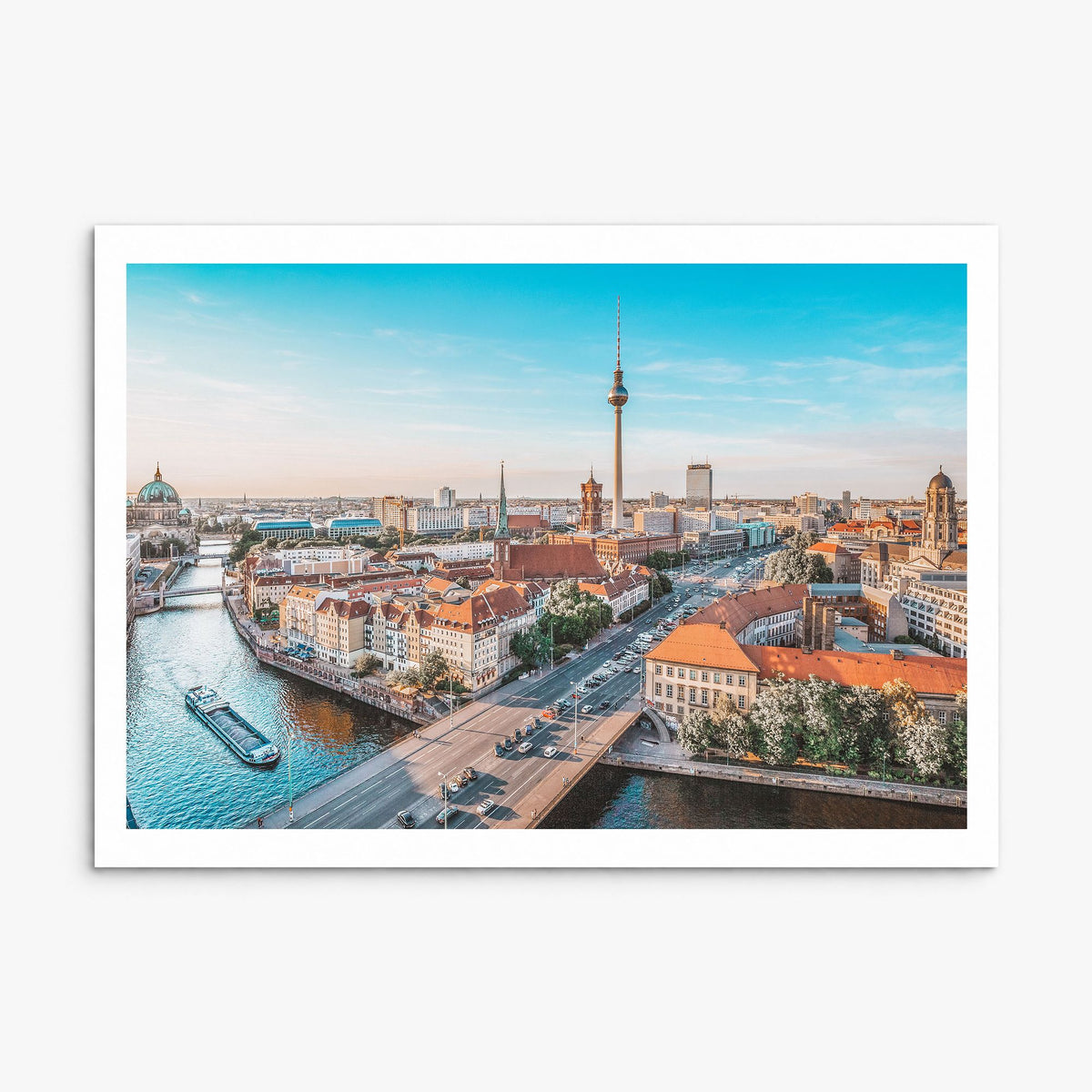 Berlin Photo Poster, print only (unframed), white border
