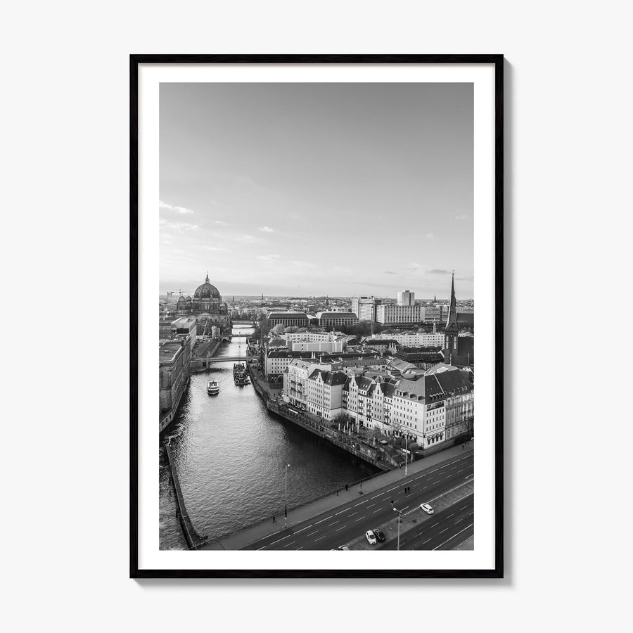 Berlin Photo No 1 Poster, framed poster mockup, white border