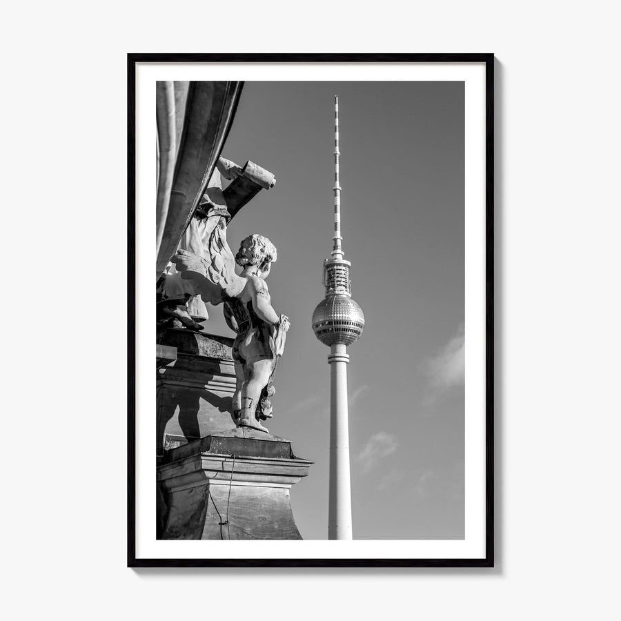 Berlin Photo No 3 Poster, framed poster mockup, white border