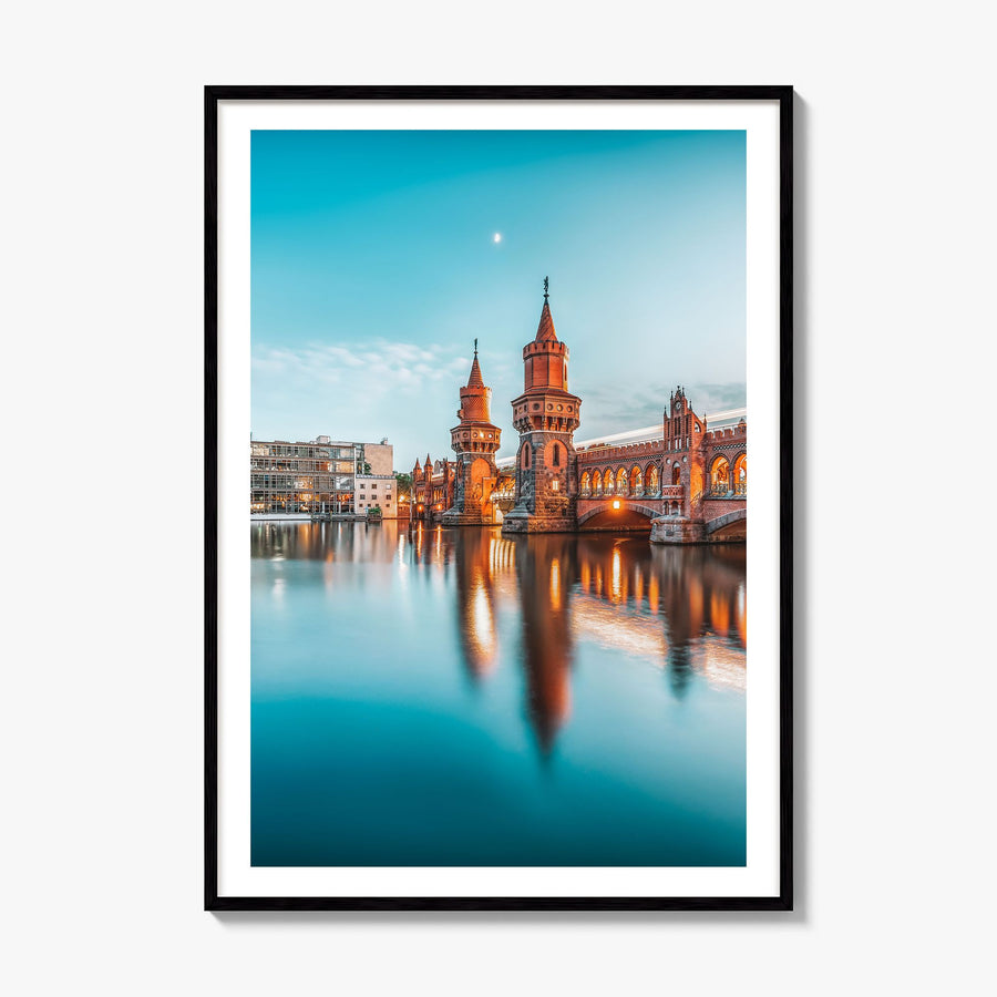 Berlin Photo No 2 Poster, framed poster mockup, white border