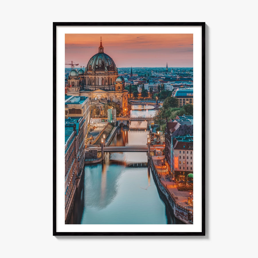 Berlin Photo No 3 Poster, framed poster mockup, white border