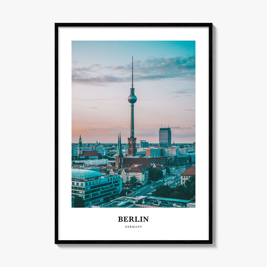 Berlin Classic Poster, framed poster mockup